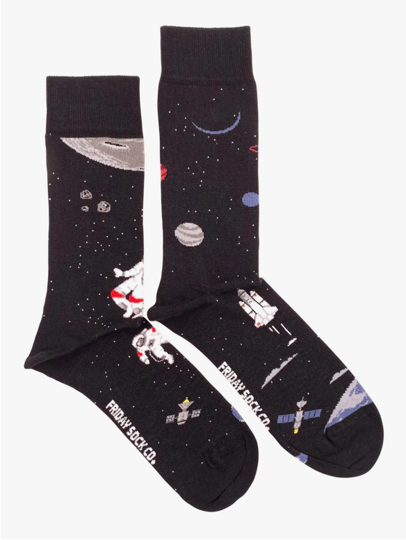 Men's/Unisex Space Scene Mismatched Socks
