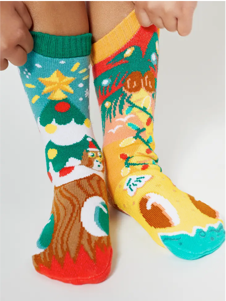 Piney & Coco Christmas | Kid's Socks| Fun Mismatched Socks