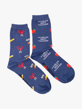Load image into Gallery viewer, World&#39;s Best Teacher | Women&#39;s Mismatched Socks
