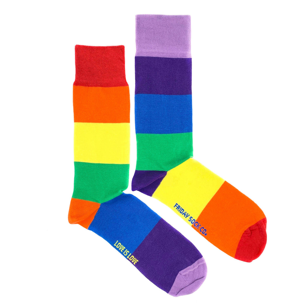 Friday Sock Co. - Unisex Socks | Love is Love | Pride | Rainbow | Colourful