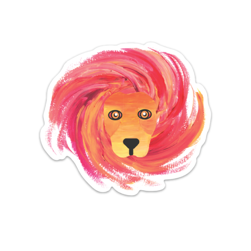 Lion Vinyl Sticker