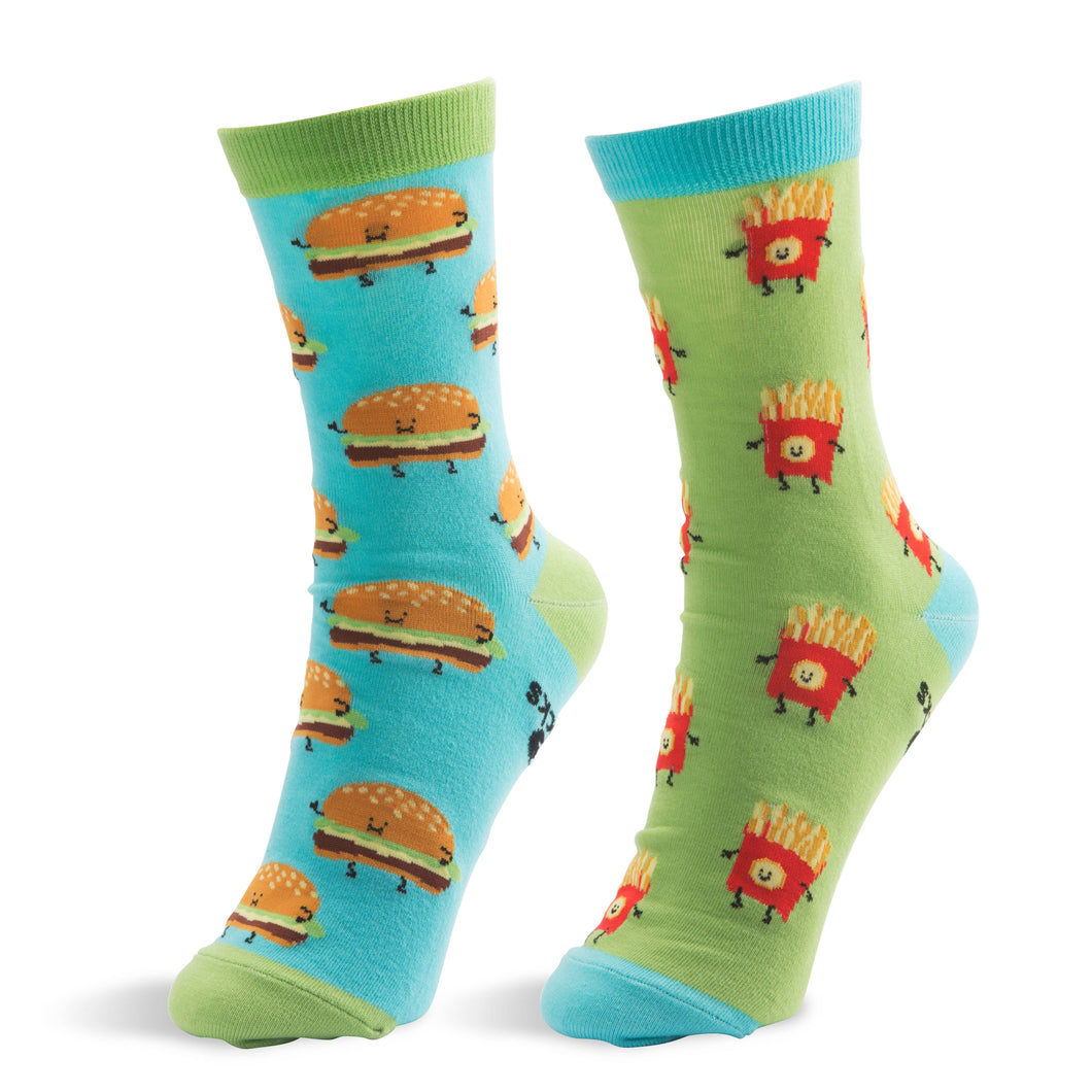 Cheeseburger And Fries Unisex Socks