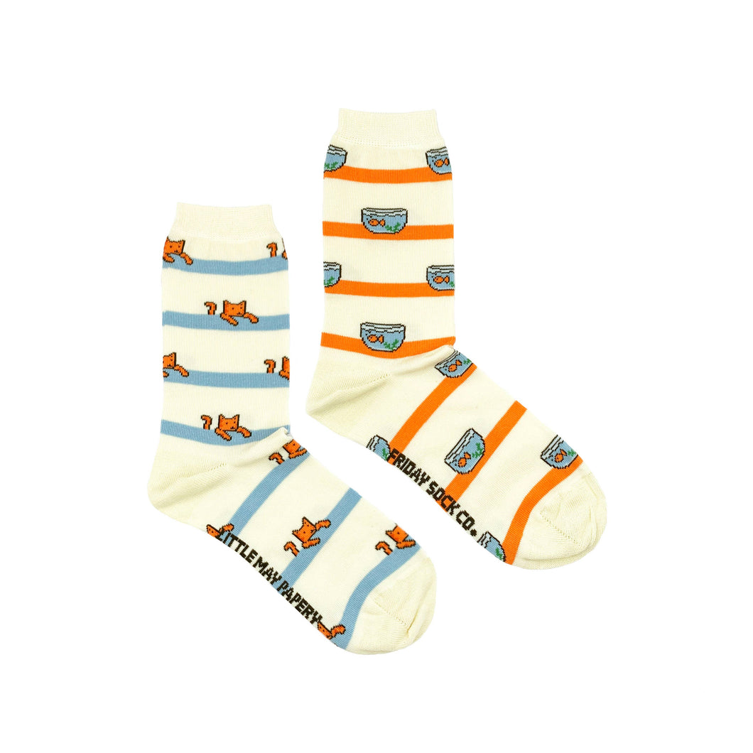 Friday Sock Co. - Women’s Socks | Cat and Fishbowl | Ethically Made