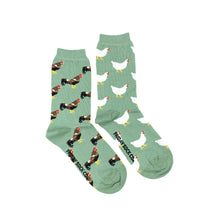 Load image into Gallery viewer, Women’s Socks | Chicken &amp; Rooster | Mismatched: Women&#39;s 5 - 10
