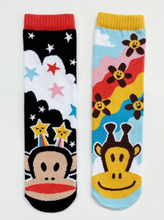 Load image into Gallery viewer, Paul Frank Julius and Clancy Designs | Adult Socks| Pals Fun Mismatched Socks
