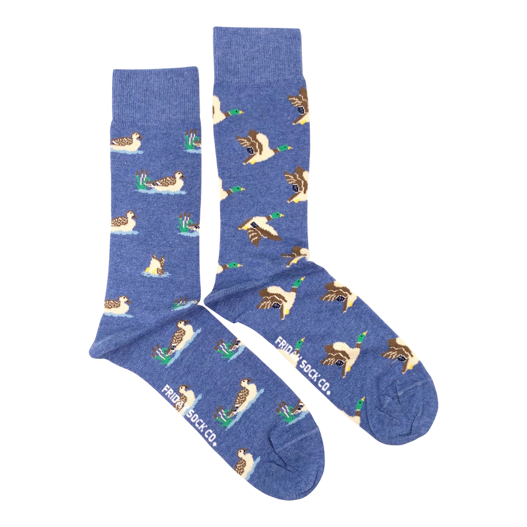 Mallard Ducks | | Adult Socks | Fun Mismatched Socks
